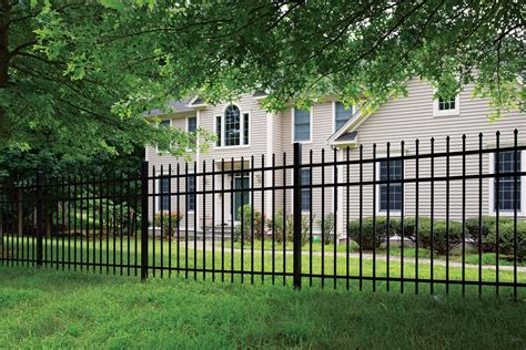 metal fence for house|are metal fences durable.